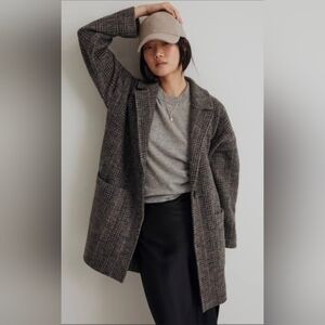 Madewell Women's Charcoal Plaid Blazer